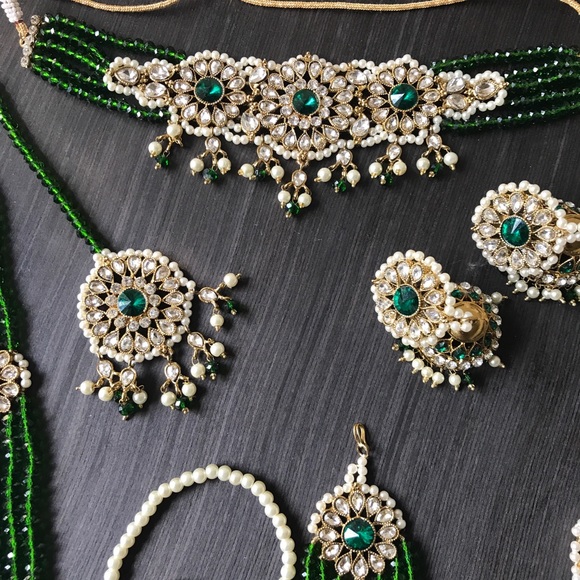 Green bridal full bridals set